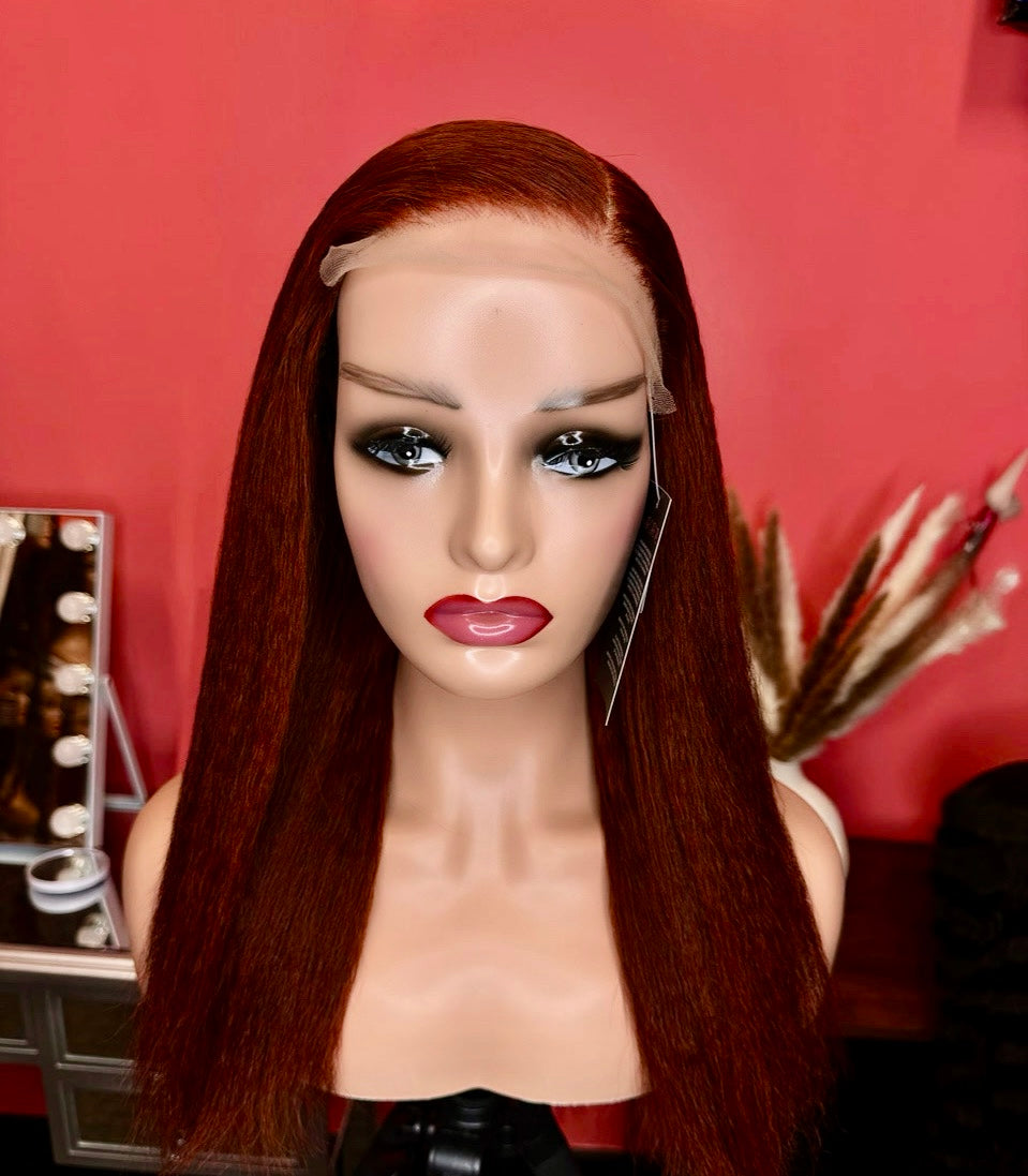 16” KINKY STRAIGHT GINGER