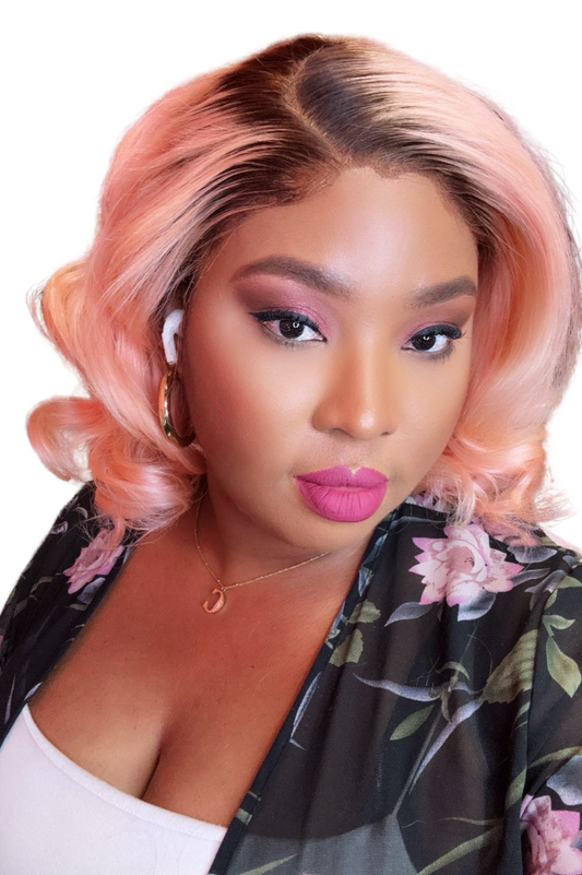 SMOKEY PINK OMBRE 12” Inches